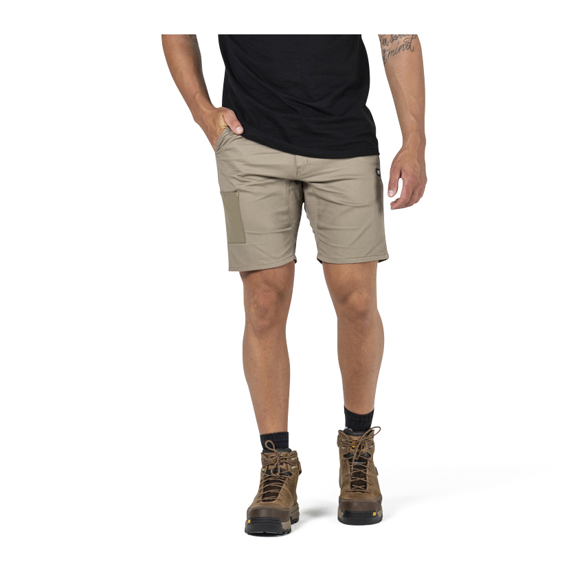 Caterpillar Men's Machine Work Shorts Khaki CAT-34798